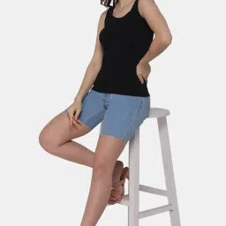 intimacy lingerie Women's Cotton Tank Top for Women - Regular Fit, Everyday wear, Round Neckline, High Back, Sleeveless Style Slip for Women image 4