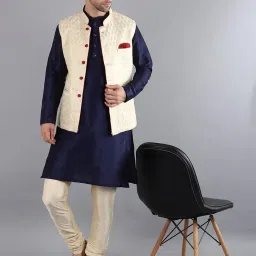 modern garments Men's Kurta Pyjama with Nehru/Modi Jacket image 5
