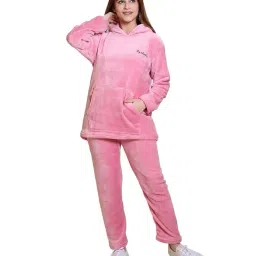 us reload Pack of 2 Woolen Loungewear Sets | Women & Girls Winter Fleece Co-ord Set | Soft Top with Pyjama Pants | Comfortable Nightwear & Cozy Daily Home Wear image 5