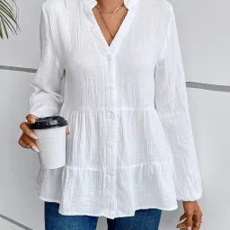 tadkee Trendy Tops for Women Stylish Latest | Long Top for Women | Tunics Top for Women | Regular Fit Tops | Women Shirt image 5