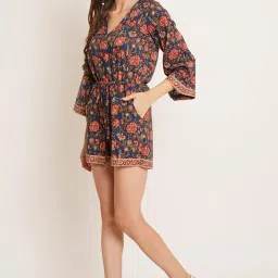 cotland fashions Jaipuri Cotton Printed Playsuit for Women image 1