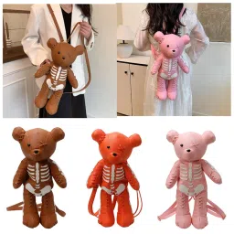 calandis ™ Bear Backpack Cartoon Female Daypack For Party Travel Creative Gift Pink | Womens Handbags & Bags image 3