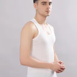 dollar bigboss Men's Solid Regular Fit Vest image 1
