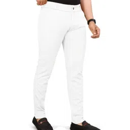 verazul Men's Lycra Stretchable Formal Pant Trousers SSKE_001-MRN image 4