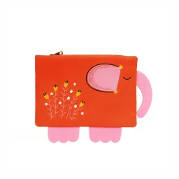 orak living Ella The Elephant,Kids Pouch,Kids Organiser,Multipurpose, Travel Bag,School Stationery, Pencil Cases, Organizer Bag, Pen Bag, Pouch Holder image 2