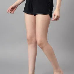 kotty Women's Micro Cotton Relaxed Fit Printed|Solid Sleep Shorts with Styled Side Pockets image 2