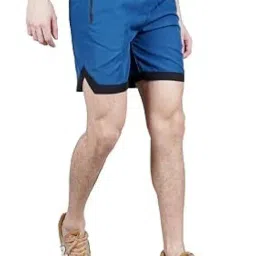 NEVER LOSE Men's 5" Running Shorts 2 Pack Quick Dry Athletic Workout Gym Shorts with Zipper Pockets image 3