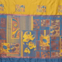 sidhidata Women's Kanjivaram Banarasi Soft Silk Saree With Unstitched Blouse Piece (Silk Box Flower) image 5