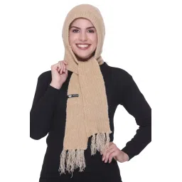 woolja Women Winter Cap with Muffler | Soft Knitted Stylish Girl Winter Cap and Scarf Set | Warm Woolen Winter for Outdoor Wear. image 1