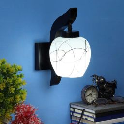 eliante by jainsons lights Wave Black Metal Wall Sconces-picture-42