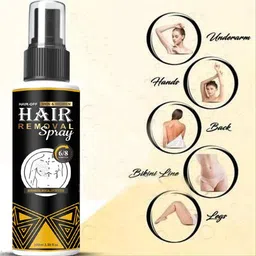 ontario Hair Removal Spray Safe for regular use and tested for skin sensitivity 100 ml Spray image 2