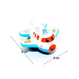 quasar Cartoon Commercial Airplane Friction Powered Push and Go Cute Aircraft Pack of 6 image 2