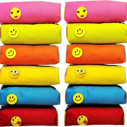 pvention Smiley Stationery Pouch For Kids Birthday Return Gift Smiley Art Polyester Pencil Boxes-picture-20