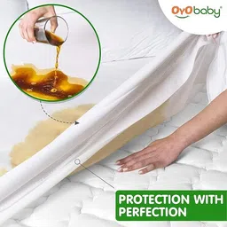 oyo baby Fitted Queen Size Breathable Mattress Cover image 5