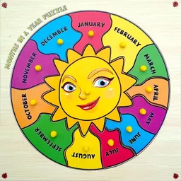 webby Premium Wooden Months of Year Educational Puzzle Toy-picture-10