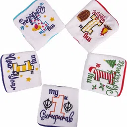 butterthief Pure Terry Cotton Unisex Baby Bibs feeding Newborn Super Soft Apron Fiber filled Drooler Bibs Reversible My First Gurpurab, Christmas, New year, Lohri and Birthday (Pack of 5Bibs)-picture-12