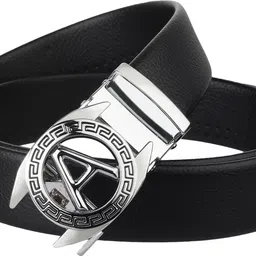 zoro Men Formal, Party, Evening, Casual Black Artificial Leather, Texas Leatherite Belt-picture-12