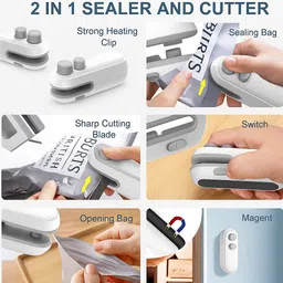 singhal trustmart Mini Bag Sealer & Cutter Hand Held Heat Sealer image 4