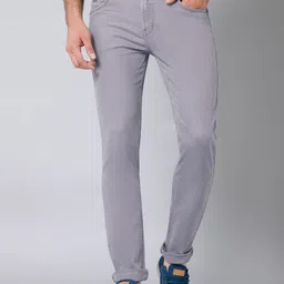 Men Regular Mid Rise Grey Jeans-image-8