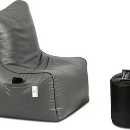 giglick XXXL Filled With Beans Sofa Chair Bean Bag With Footrest Bean Bag Chair With Bean Filling-picture-22