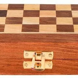 viazaid Handmade Wooden Chess Board Made with Acacia Wood Chess Board 10 x 10 inch 8 cm Chess Board image 4