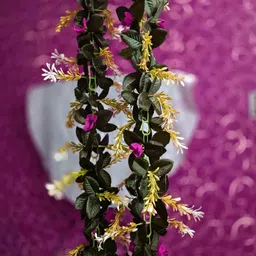 kingstyle impex Artificial Flowers Home Decoration Vine Creepers Plant Wall Hanging Chain 511I Multicolor Rose Artificial Flower-picture-13