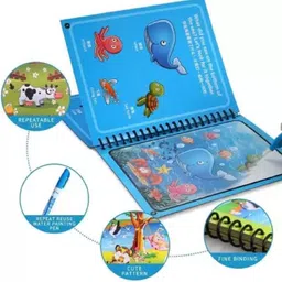 pushpa Magic Water Coloring Doodle Book & Magic Pen for Kid image 2
