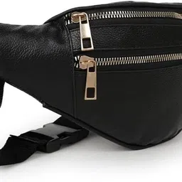 JAPKAUR Unisex Bag/Waist Pack for Travelling, Hiking, Running Waist Bag (Black) Waist Bag unsex-image-48