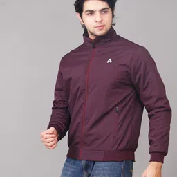 sovian Men Solid Casual Jacket image 3