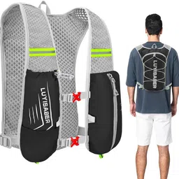 lqz 0.592 L Backpack Lightweight Hydration Vest For Running Cycling Skiing Camping-picture-10