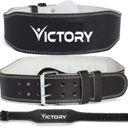 Genuine Leather Weight Lifting Gym Belt Back Support Power Lifting Belt Back / Lumbar Support-image-10