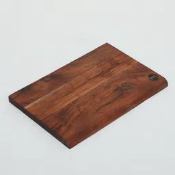 wooden home Acacia Wood Live Edge Chopping Board in Natural Finish image 4