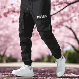 sunbeauty Pack of 2 Men Slim Fit Black Cotton Blend Trousers-picture-10