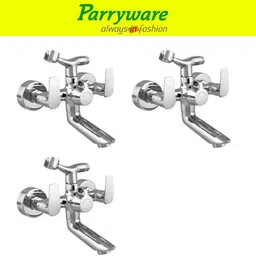 parryware Primo Wall Mixer with Crutch For hand Shower Provision set of 3 pic 084 Wall Mixer with hand Shower Provision Wall Mixer Faucet-picture-18
