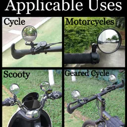 subton Manual Rear View Mirror For Universal For Bike Universal For Bike image 2