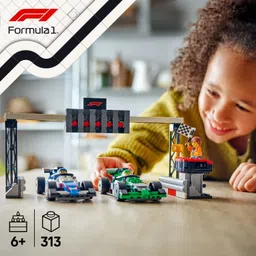 lego City F1 Grid with VCARB & Sauber Race Cars Toy Vehicle Set 60474 (313 Blocks) image 3