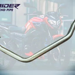 High Performance Exhaust Middle Bend Pipe for TVS Rider 125 NA NA Full Exhaust System-image-14