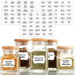 clickedin 5.334 inch Spice Name Printed Jar Stickers for Food Glass Jars,box,Etc High-Quality Sticker Self Adhesive Sticker-picture-11