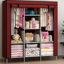 Fancy and Foldable Collapsible Wardrobe for Clothes and Multipurpose use Carbon Steel Collapsible Wardrobe-image-68