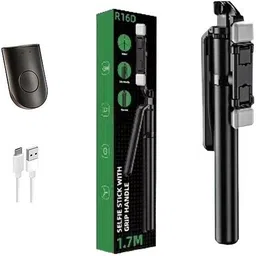 Nextronomy R16D Selfie Stick Tripod with Rechargeable Dual LED Lights and Remote Control Tripod-image-3