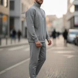 mack jonney Solid Men Track Suit image 2