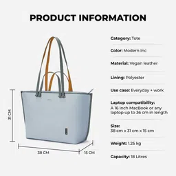 mokobara Women Blue Tote image 4