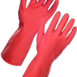 mpr4 Heavy Duty Rubber Hand gloves Dishwashing, gardening, kitchen cleaning Wet and Dry Glove Set image 4