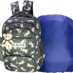 lavior Stylish School Backpack for Boys & Girls | 38–40L , Free Pouch & Teddy Keychain Waterproof School Bag-picture-15
