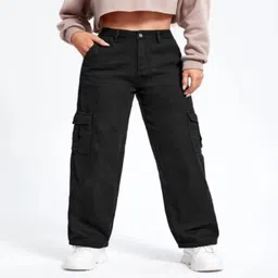high waist Women Cargos image 2