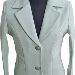 luvuduvy Tweed, Wool Self Design Coat For Women image 3