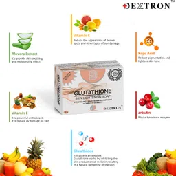 dextron Glutathione Skin Lightening Soap With Deep Cleansing & Skin Brightening image 2
