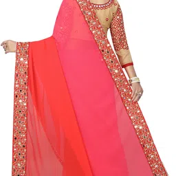 jashvicreation Embroidered Bollywood Georgette Saree image 4