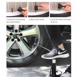 kezocha Foot Activated Air Pump for car and Bike Bicycle Bicycle, Car, Balloon Pump Bicycle, Car, Ball, Football Pump Pump-picture-30