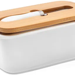 umai Ceramic Butter Dish With Lid & Knife Butter Dish Serving Set image 2